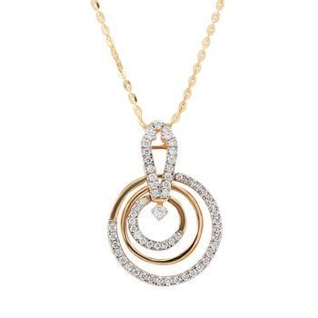 Diamond Pendant with Free Gold Coin