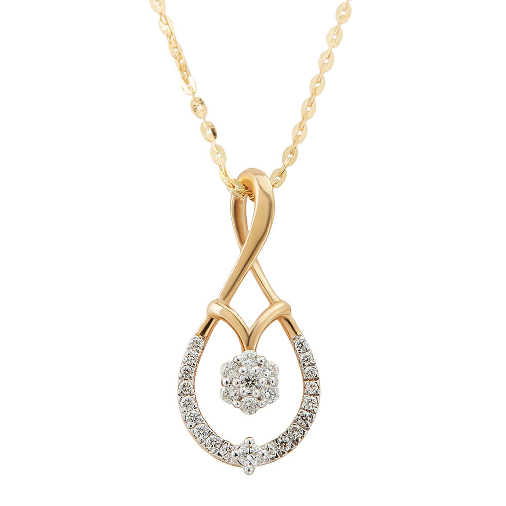 Diamond Pendant with Free Gold Coin