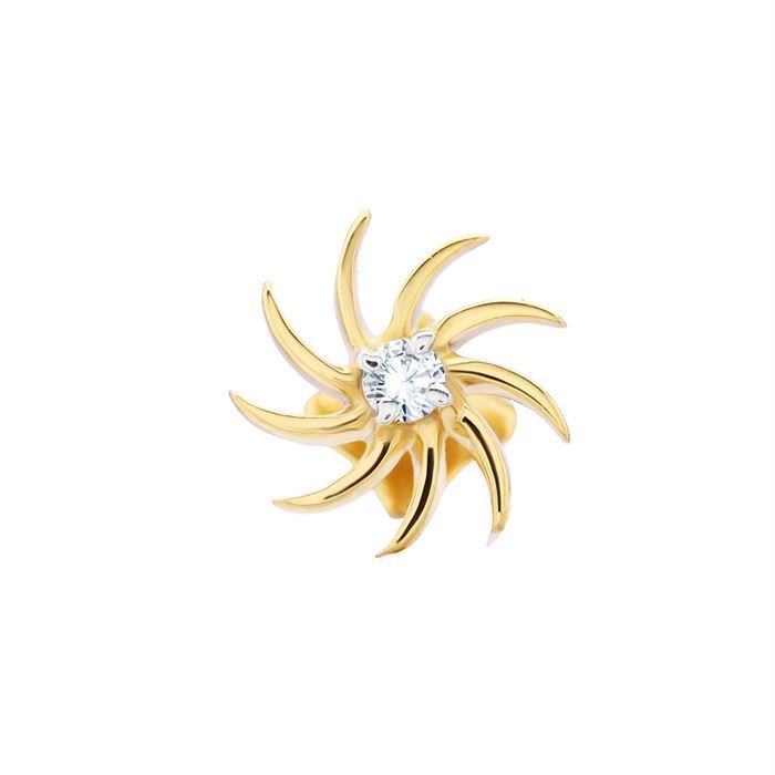 Luminous Luxe 18K Diamond Nosepin with Free Gold Coin