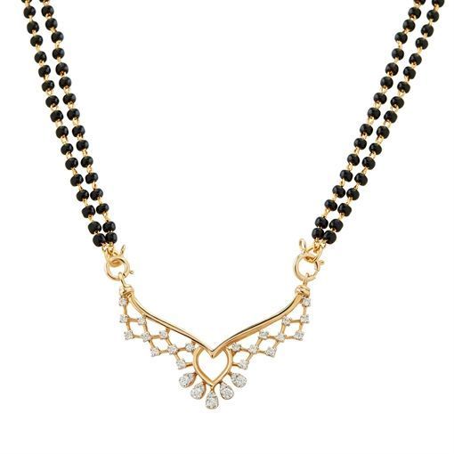 Nishika Diamond Mangalsutra Pendant